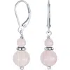 Bling Jewelry Resin Drop Earrings In Rose