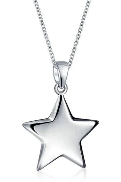 Bling Jewelry Sterling Silver Star Dangling Necklace In Gold