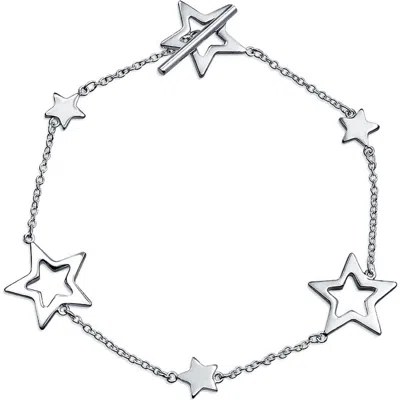 Bling Jewelry Sterling Silver Superstar Bracelet In Metallic
