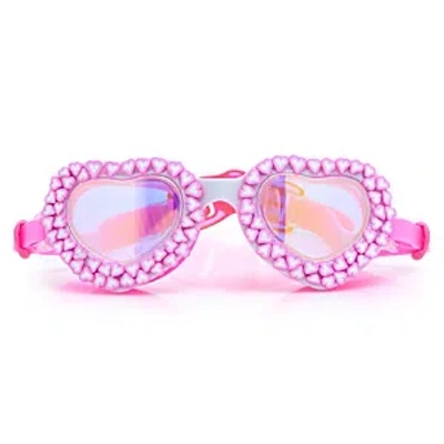 Bling2o Kids' Double The Love Xoxo Heart Swim Goggle In Pink