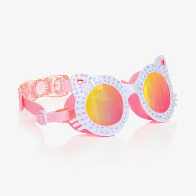 Bling2o Kids'  Girls Pink Diamanté Cat Swimming Goggles