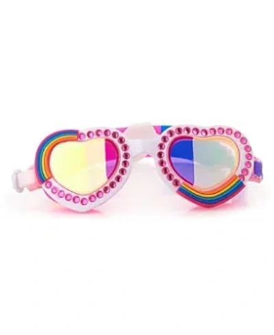 Bling2o Kids' Girls' Rainbow Love All You Heart Shape Swim Goggles - Ages 2-7 In Multi