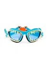 Bling2o Shark Tooth White Megamouth Swim Goggles In Multi