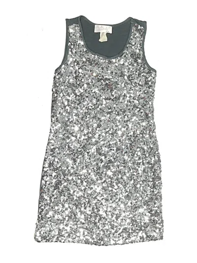 Pre-owned Blink Wear Kids' Sleeveless Top Silver Scoop Neck Tops