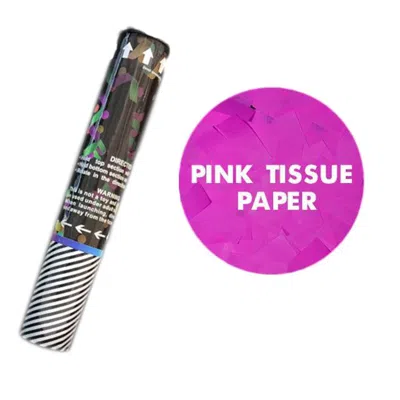 Blinkee 12 In. Pink Tissue Paper Gender Reveal Confetti Cannon