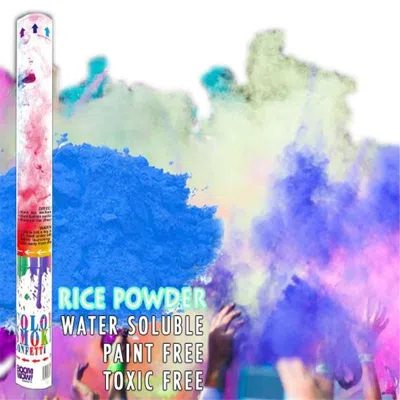 Blinkee 18 In. Holi Powder Gender Reveal Confetti Cannon Blue