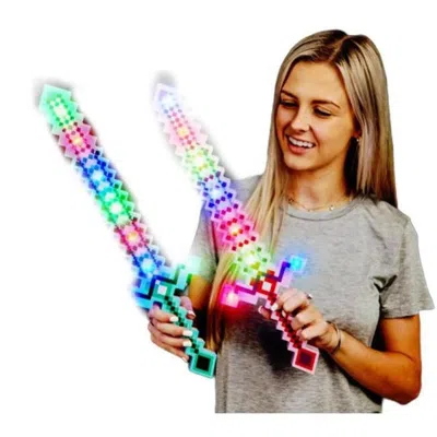 Blinkee 20 In. Light Up Galaxy 3d Pixel Sword 1 Unit Assorted Color