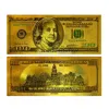 Blinkee 24k Gold Plated 100 Dollar Bill Replica Paper Money Currency Banknote Art Commemorative Collectible 