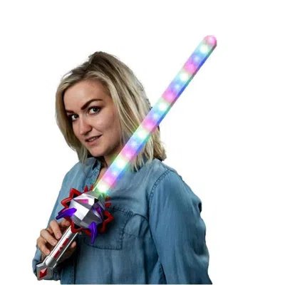 Blinkee 28 In. Led Futuristic Multicolor Alien Space Invader Sound & Light Upon Impact Sword Assorted Color