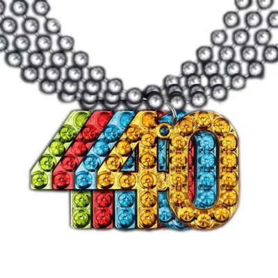 Blinkee 40 Charm On Beads Happy Birthday Bead Necklace Assorted Color - Pack Of 12 Unlit