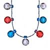 Blinkee 4th Of July Firework Metallic Disco Balls Lighting Flashing Rays - Red White & Blue