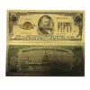 Blinkee 50 American Dollar Bill 24k Gold Art Collectibles Plated Fake Banknote Currency For Decoration