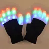 Blinkee Black & White Gloves With Led Fingers Multi Color