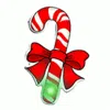 Blinkee Candy Cane Flashing Body Light Lapel Pins