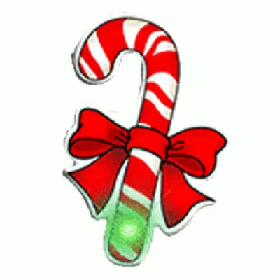 Blinkee Candy Cane Flashing Body Light Lapel Pins