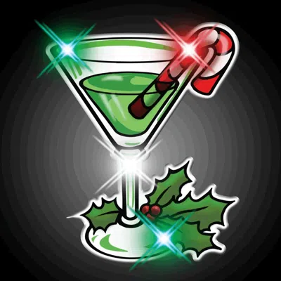 Blinkee Christmas Martini Flashing Body Light Lapel Pins Good Christmas Presents