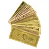 Blinkee Commemorative Mega Billion 24k Gold Plated Us Dollar Fake Banknotes Timeless Collection Protector - 
