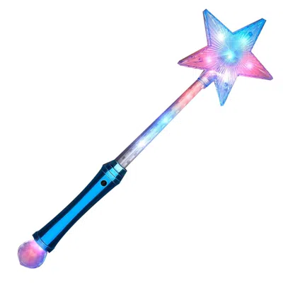 Blinkee Crystal Star Wand With Leds Red White & Blue