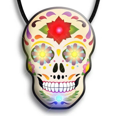 Blinkee Day Of The Dead Skull Flashing Body Light Necklace