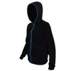 Blinkee Electro Luminescent Zip Up Hoodie, Blue - Medium