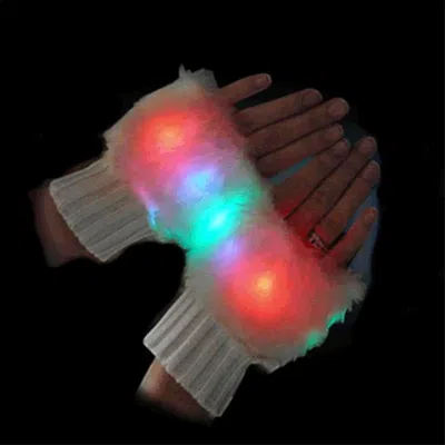 Blinkee Faux Fur Led Fingerless Gloves