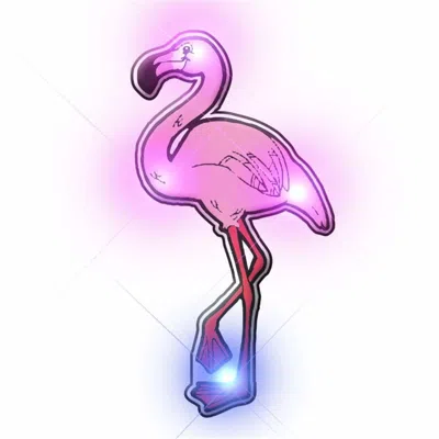 Blinkee Flamingo Flashing Body Light Lapel Pins