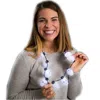 Blinkee Flashing Big Bulb Skeleton Skulls Halloween Necklace