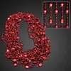 Blinkee Football Helmet Bead Necklaces Red - Pack Of 12