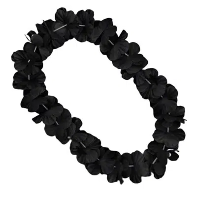 Blinkee Hawaiian Flower Lei Necklace Black
