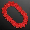 Blinkee Hawaiian Flower Lei Necklace, Red