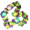 Blinkee Hawaiian Mardi Gras Flower Lei Flashing Necklace, Tri Color