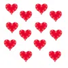 Blinkee Heart Flashing Battery Operated Body Light Lapel Pins Red - Pack Of 12