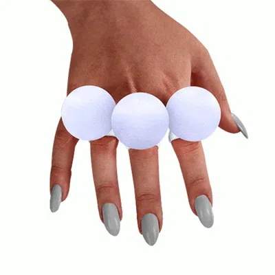 Blinkee Huge Electronic White Orb Mood Ring