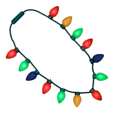 Blinkee Huge Old School Christmas Light Bulb Necklace