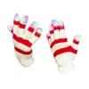 Blinkee Knitted Candy Cane Gloves With Multicolor Leds