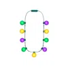 Blinkee Large Light Party Globes Mardi Gras Parade Light Up Crewe Necklace For Fat Tuesday