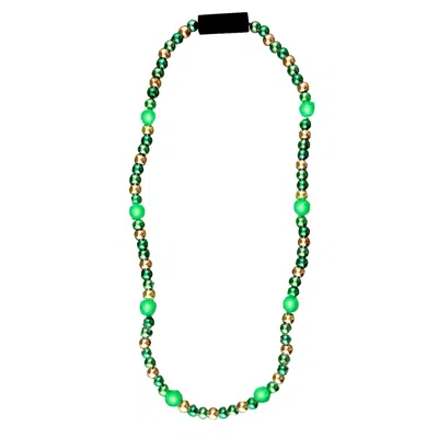 Blinkee Led Bead Necklace Green & Gold