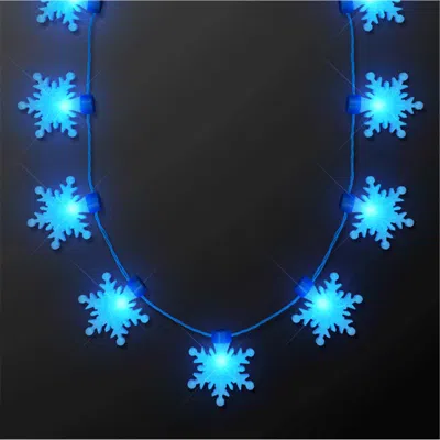 Blinkee Led Big Blue Snowflakes String Lights Necklace