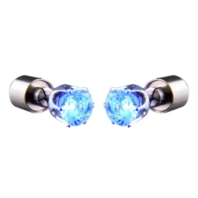 Blinkee Led Faux Diamond Pierced Earrings, Blue