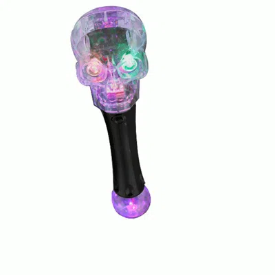 Blinkee Led Flashing Spooky Cackling Skull Wand