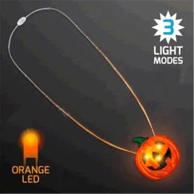 Blinkee Led Happy Jack O Lantern Pumpkin Necklace