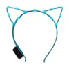 Blinkee Led Kitty Cat Ear Headband, Aqua
