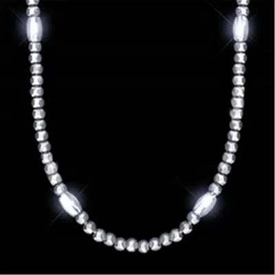 Blinkee Led Necklace With Silver Beads