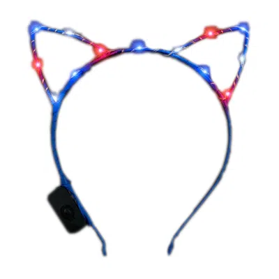 Blinkee Light Up Cat Ears Starlight Patriotic Headband