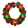 Blinkee Light Up Christmas Hawaiian Stretch Flower Crown Red & Green