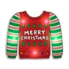 Blinkee Light Up Christmas Merry Christmas Sweater Stripes Body Light Pin