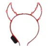 Blinkee Light Up Devil Horn Starlight Headband For Halloween Red