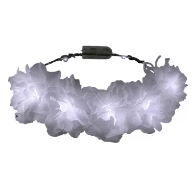 Blinkee Light Up Floral Princess Fairy Halo Crown Cool White