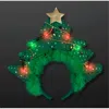 Blinkee Light Up Green Novelty Sequin Plush Christmas Tree Gold Star Bopper