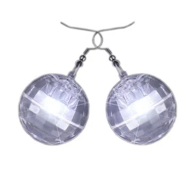 Blinkee Light Up Groovy Disco Mirror Ball Crystal Earrings